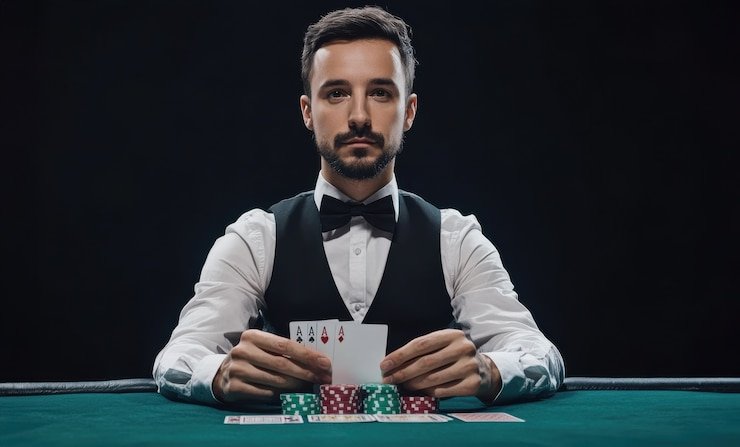 44 togel platform dashboard showing live-dealer tables, sportsbook, and slots