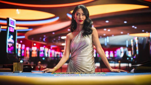 44 togel app showing live blackjack table with multilingual dealer interface