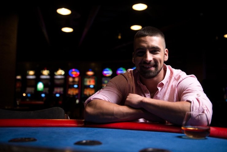 Blueprint Gaming live-dealer studio on 44 togel with professional croupier and HD broadcast